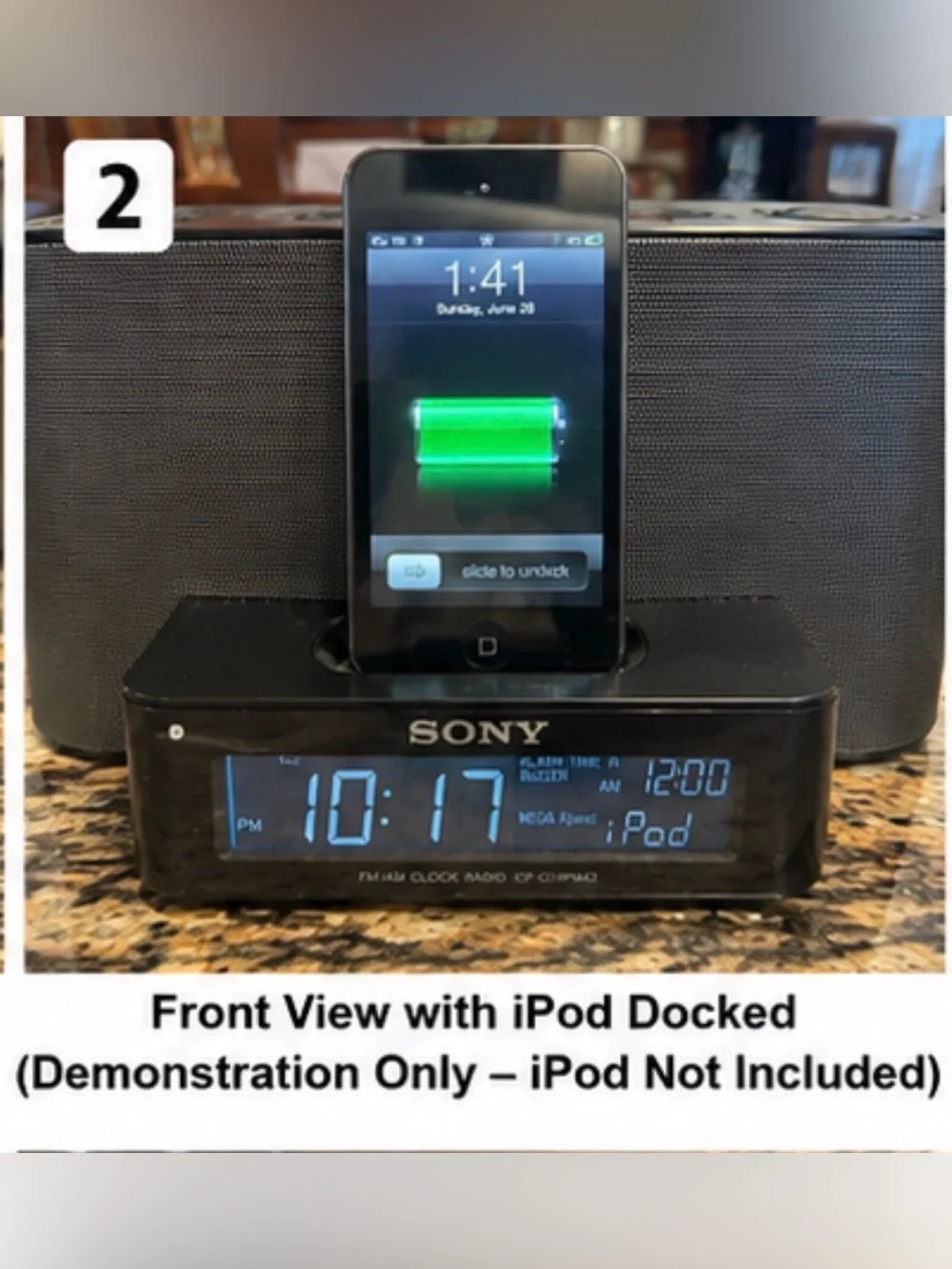 Sony Dream Machine ICF-C11iPMK2 iPod Dock Alarm Clock Radio Tested